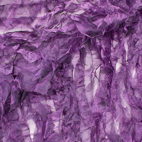 Purple Ruffle Organza Fabric SV570341 1