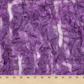 Purple Ruffle Organza Fabric SV570341 3