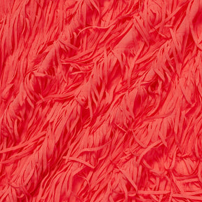 Black Fringe Trim Layers On Poly Chiffon Fabric SV581170 Coral 1