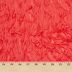 Black Fringe Trim Layers On Poly Chiffon Fabric SV581170 Coral 4
