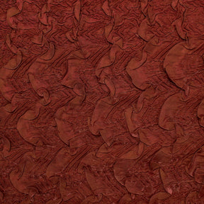 Ruched Ruffle Satin Fabric SV581169 Burgundy 4