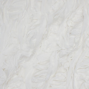 Striped Ruffle Chiffon Embroidery Fabric Group