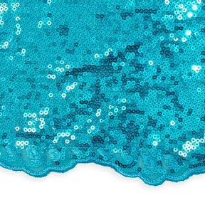Zigzag Starlight Micro Sequins On Stretch Mesh Fabric Turquoise SV575613 A3