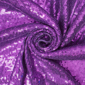 Zigzag Starlight Micro Sequins On Stretch Mesh Fabric Purple SV575607 A2