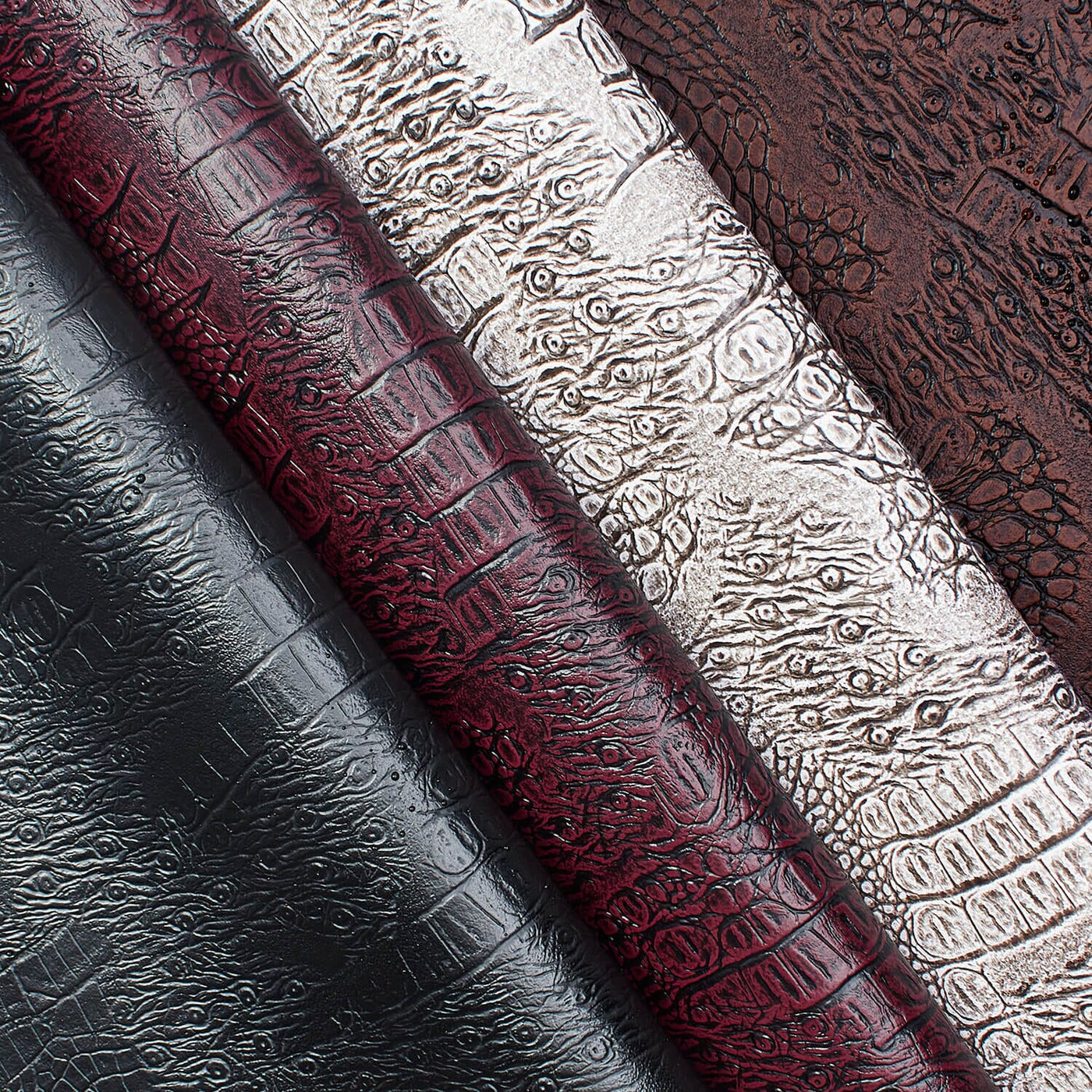 Ottertex Snakeskin Vinyl Leather Fabric Group Image