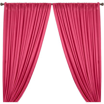 Yorkshire Natural Linen Rod Pocket Curtains American Beauty Image 1