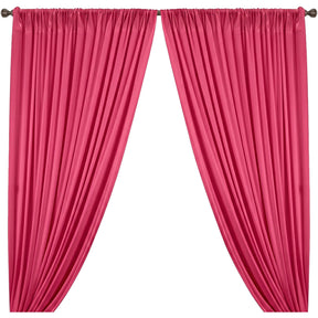 Yorkshire Natural Linen Rod Pocket Curtains American Beauty Image 1