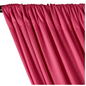 Yorkshire Natural Linen Rod Pocket Curtains American Beauty Image 2