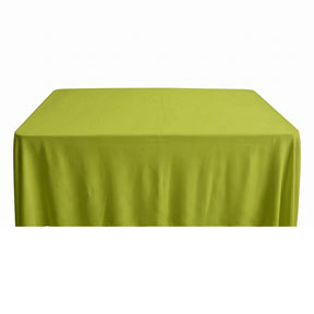 Rayon Challis Rectangular Table Cloth Covers Apple Green Image 1