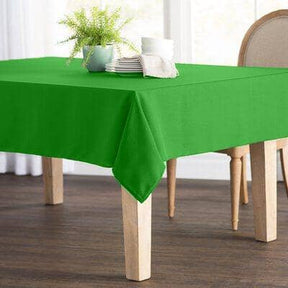 Polyester Poplin Rectangular Table Cloth Covers (60 Inch) Apple Green Image 1