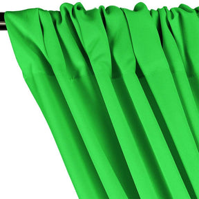 Polyester Poplin Rod Pocket Curtains (60 Inch) Apple Green Image 2