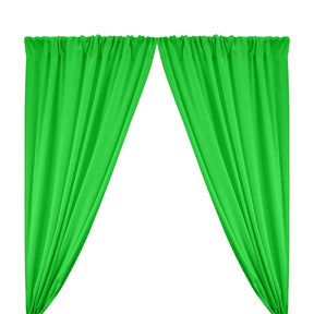 Polyester Poplin Rod Pocket Curtains (60 Inch) Apple Green Image 1