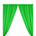 Polyester Poplin Rod Pocket Curtains (60 Inch) Apple Green Image 1