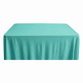 Rayon Challis Rectangular Table Cloth Covers Aqua Image 1