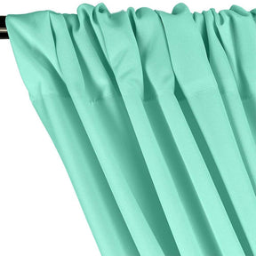 Polyester Poplin Rod Pocket Curtains (60 Inch) Aqua Image 2