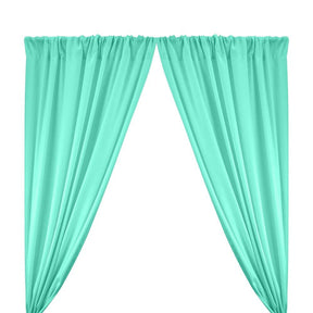 Polyester Poplin Rod Pocket Curtains (60 Inch) Aqua Image 1