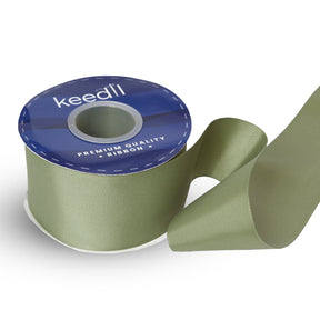 Keedil Grosgrain Ribbon Solid 2 25 Inch SV570872 Army Green 1