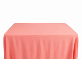 Rayon Challis Rectangular Table Cloth Covers Baby Pink Image 1