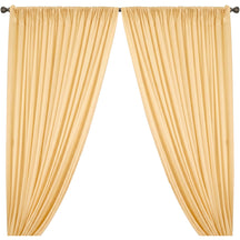 Yorkshire Natural Linen Rod Pocket Curtains Banana Image 1
