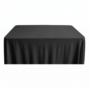 Rayon Challis Rectangular Table Cloth Covers Black Image 1