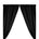 Polyester Poplin Rod Pocket Curtains (60 Inch) Black Image 1
