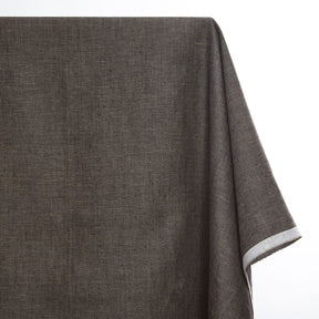 7 Oz Yarn Dyed Two Tone Linen Fabric SV580331 Charcoal / Beige 2