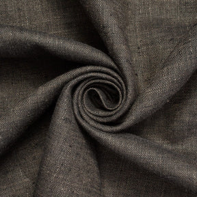 7 Oz Yarn Dyed Two Tone Linen Fabric SV580331 Charcoal / Beige 1