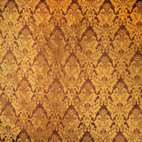 Extra Wide Floral Damask Upholstery Jacquard Fabric SV577414 Bronze / Gold 1
