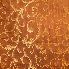 Extra Wide Vine Upholstery Jacquard Fabric SV577416 Bronze / Gold 1