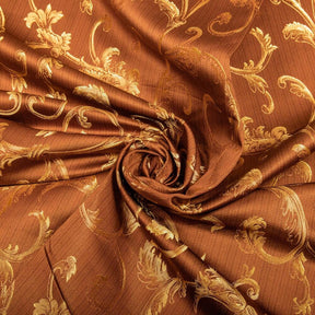 Extra Wide Vine Upholstery Jacquard Fabric SV577416 Bronze / Gold 2