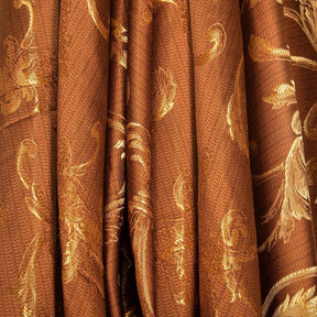 Extra Wide Vine Upholstery Jacquard Fabric SV577416 Bronze / Gold 4