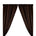Polyester Poplin Rod Pocket Curtains (60 Inch) Brown Image 1