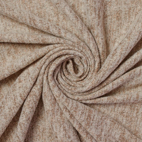 Brushed Two Tone Sweater Knit Hacci Fabric SV579641 Dark Taupe 2