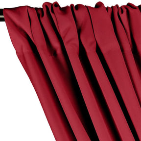 Polyester Poplin Rod Pocket Curtains (60 Inch) Burgundy Image 2