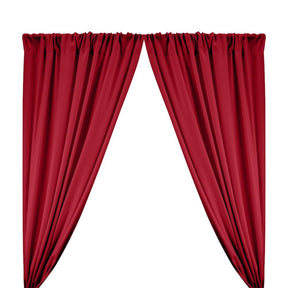 Polyester Poplin Rod Pocket Curtains (60 Inch) Burgundy Image 1