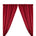 Polyester Poplin Rod Pocket Curtains (60 Inch) Burgundy Image 1