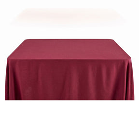 Rayon Challis Rectangular Table Cloth Covers Burgundy Image 1