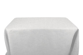 Burlap 6 Feet Banquet Table Covers White 1