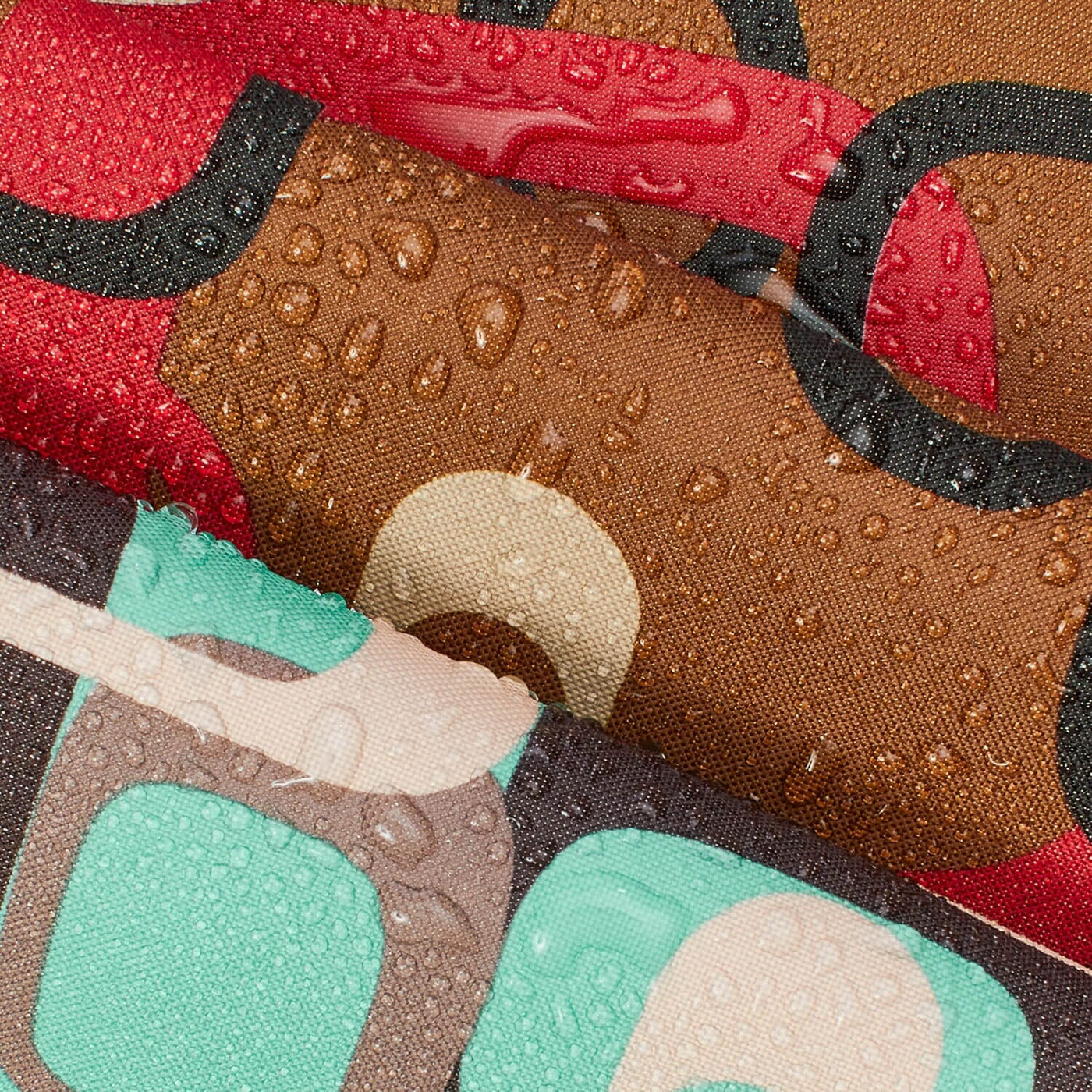 Ottertex Waterproof Canvas Retro Print Fabric Group Image