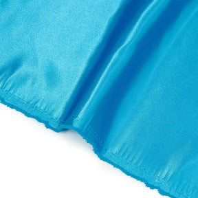 Polyester Charmeuse Satin (58/60 Inch) Fabric SV571243 Turquoise Image A3