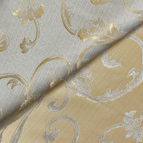 Extra Wide Vine Upholstery Jacquard Fabric SV570992 1 Baby Blue / Gold 4