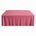 Rayon Challis Rectangular Table Cloth Covers Dusty Rose Image 1