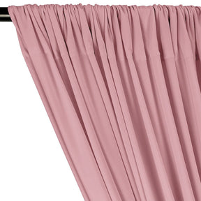Ity Stretch Knit Jersey Rod Pocket Curtains Dusty Rose 2