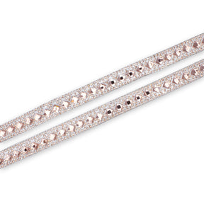 Geometric Rhombus Diamond Resin Rhinestone Iron On Trim SV581440 Pink 2