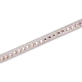 Geometric Rhombus Diamond Resin Rhinestone Iron On Trim SV581440 Pink 1
