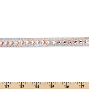 Geometric Rhombus Diamond Resin Rhinestone Iron On Trim SV581440 Pink 3