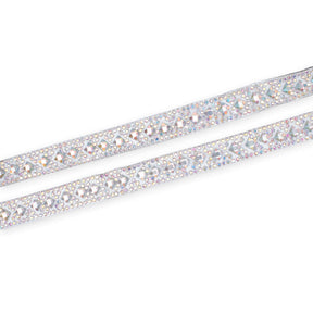 Geometric Rhombus Diamond Resin Rhinestone Iron On Trim SV581439 Silver 2