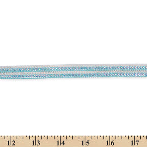 Multi Chain Geometric Diamond Resin Rhinestone Iron On Trim SV581444 Turquoise 3