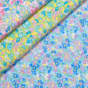 Floral Meadow Printed Cotton Flannel Fabric Group