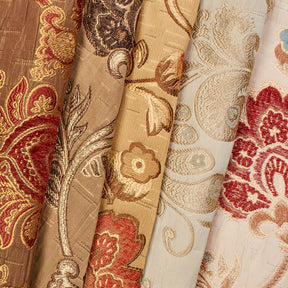 Floral Chenille Upholstery Brocade Jacquar Fabric Group